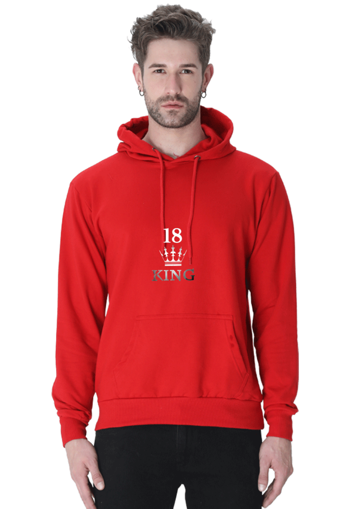 Virat Kohli "King" Unisex Hooded Sweatshirt