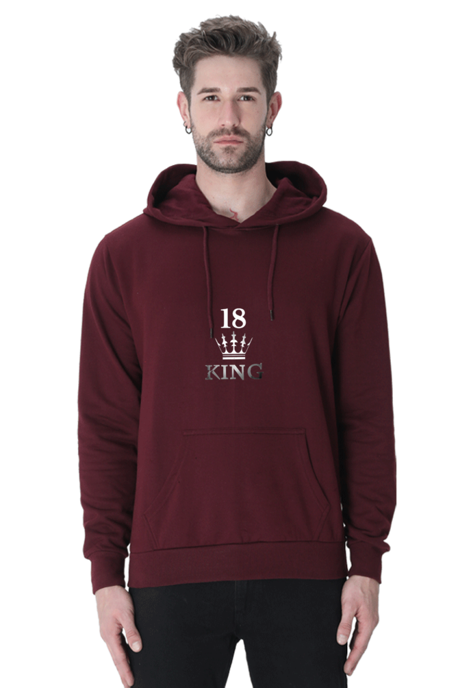 Virat Kohli "King" Unisex Hooded Sweatshirt