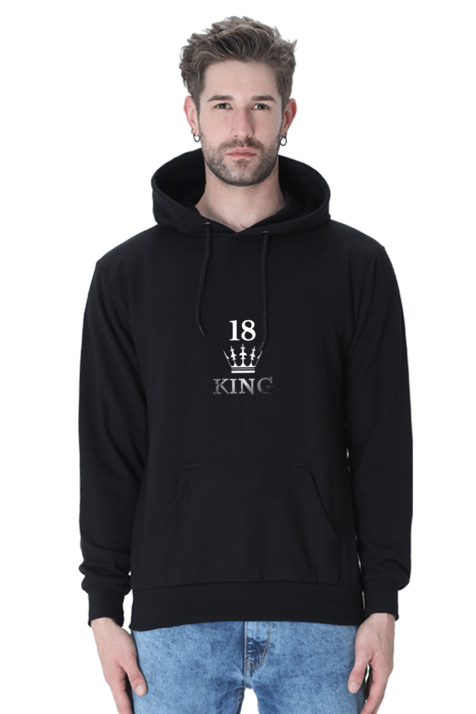 Virat Kohli "King" Unisex Hooded Sweatshirt