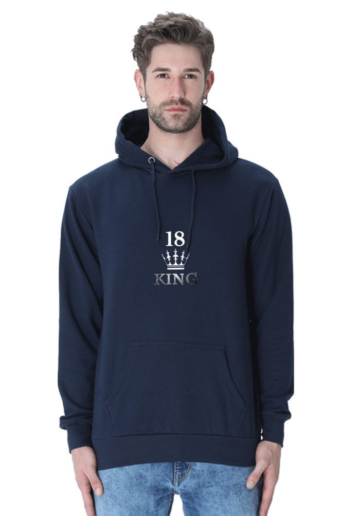 Virat Kohli "King" Unisex Hooded Sweatshirt