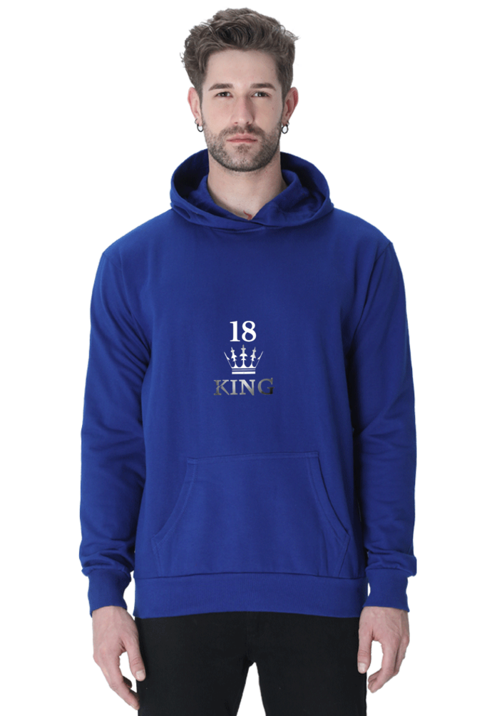 Virat Kohli "King" Unisex Hooded Sweatshirt